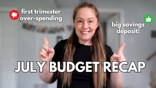 July Budget Recap  How First Trimester Affected our Budget amp A Huge Savings Payment [upl. by Salvucci272]