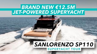 Brand new €125 million jet powered superyacht  Sanlorenzo SP110 yacht tour  Motor Boat amp Yachting [upl. by Hallee]