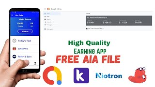 High Quality Earning App Free Aia File  Kodular or Niotron free aia file  Technical 365 [upl. by Davon347]