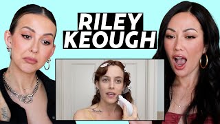 Riley Keoughs Glowing Skincare amp Makeup Routine Reacting with a Pro Makeup Artist  Susan Yara [upl. by Imat765]