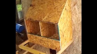 How to build a double chicken nesting box for under 10 [upl. by Etteyafal]