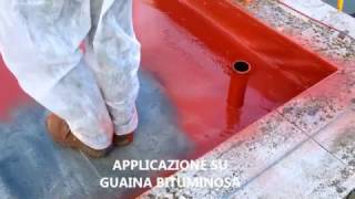 applicazione su guaina bituminosa [upl. by Yenrab]