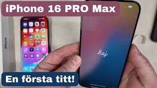 Första svenska UNBOX av iPhone 16 Pro Max och testar ÄKTA läder skal [upl. by Aneehc]