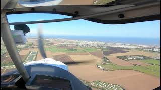 Approach and landing at Skegness Airfield [upl. by Pinckney]