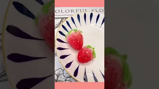 DIY Needle Felted Strawberry A Sweet and Simple Guide [upl. by Esnofla340]