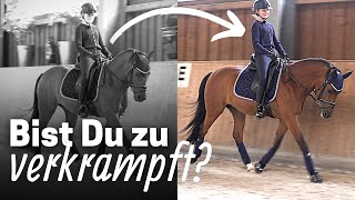 Weniger Denken beim Reiten🤯  Gegen verkrampfen Diese Übungen helfen locker zu bleiben 💆🏻‍♀️ [upl. by Arquit]