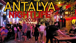 ANTALYA TURKEY NIGHTLIFE 2023 Drinks Prices Restaurants Menus Taxi Prices [upl. by Torruella262]