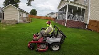 Exmark Radius Manicuring a Lawn at 35 Inches [upl. by Loralie601]