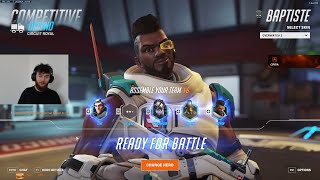 DAFRAN INSANE BAPTISTE OVERWATCH 2 GAMEPLAY SEASON 10 TOP 500 [upl. by Airel]