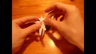 Origami Froebel star by Froebel Friedrich [upl. by Ahsilek]