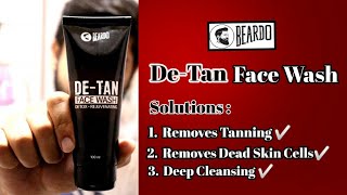 Beardo De Tan Face Wash  Tanning Removal Product youtubeshorts shorts [upl. by Repinuj]