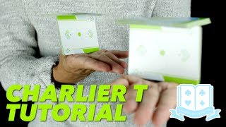 Cardistry for Beginners Onehanded Cuts  Charlier T Tutorial [upl. by Kristoforo283]