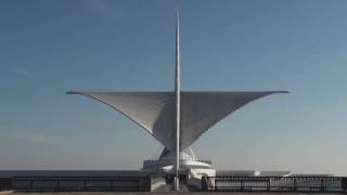 Time Lapse Milwaukee Art Museum  Calatrava  Burke Brise Soleil  HD [upl. by Rotberg351]