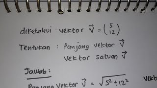 Panjang Vektor dan Vektor Satuan  Matematika SMA [upl. by Divadnhoj]