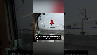 Dia mengira keretanya akan menabrak kereta lain [upl. by Yt218]