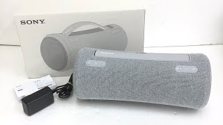 □美品 SONY ソニー ワイヤレスポータブルスピーカー SRSXG300 ライトグレー Bluetooth スピーカー 動作確認済み 動画あり □24052703 [upl. by Cassondra]