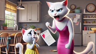 Kitten Scolded by Mother😿  Leave home🏠 cat cute ai catlover catvideos cutecat aicat [upl. by Anaujait]