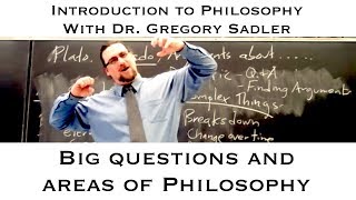 Intro to Philosophy  Big Questions and Areas of Philosophy  Dr Gregory B Sadler [upl. by Terrena]