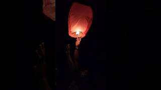 Sky lantern  Diwali hot air balloon flying candle kite Diwali cracker test experiment 💥💥😱shorts [upl. by Eirotal996]