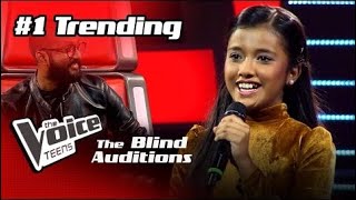 Kiththane කිත්තානේ  Sahangi Hansanjali  Blind Auditions  The Voice Teens Sri Lanka 2020 [upl. by Atlante]