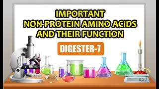 DIGESTER7  IMPORTANT NONPROTEIN AMINO ACIDS AND THEIR FUNCTION  BIOCHEMISTRY  GPAT  NIPER [upl. by Drarrej123]