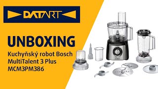 Kuchyňský robot Bosch MultiTalent 3 Plus MCM3PM386  unboxing [upl. by Hgielek]