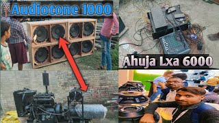 4 Bass✅  Audiotone 1000 Watt speaker ✅Bass ka baap hai 🤘 Ahuja Lxa 6000 Watt amplifier [upl. by Namor173]