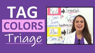 Triage Tag Color Coding Categories Disaster Nursing School Review NCLEX [upl. by Ainaled633]