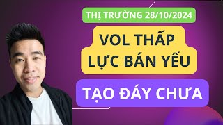 Chứng khoán hôm nay  Nhận định thị trường  Vol thấp lực bán yếu  kéo dễ dàng cuối phiên [upl. by Ahsimak]