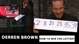 Derren Predicts Lottery Numbers  HOW TO WIN THE LOTTERY  Derren Brown [upl. by Schroder]