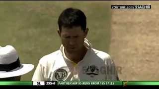 Ricky Ponting Bowling N Sledging Sri Lanka v Australia 3rd Test Day 3 [upl. by Tulley]