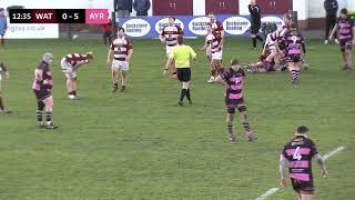 Watsonians vs Ayr  Scottish National League Div 1  13124 [upl. by Adnilasor]