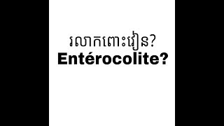 រលាកពោះវៀន entérocolite [upl. by Estevan]