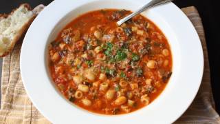 Minestrone Soup Recipe  Italian Vegetable and Pasta Soup [upl. by Orten]