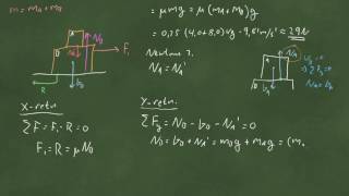 Oppgave om krefter friksjon og snordrag  del 1 [upl. by Silvio]