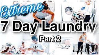 ULTIMATE LAUNDRY WITH ME 🧺  7 DAY LAUNDRY  PART 2  myrandaachvan [upl. by Aerdnod]