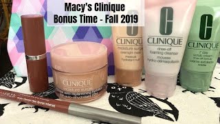 Macys Clinique Bonus Time  Fall 2019 [upl. by Lette]