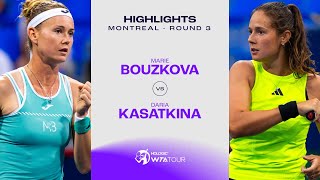 Marie Bouzkova vs Daria Kasatkina  2023 Montreal Round 3  WTA Match Highlights [upl. by Eob]