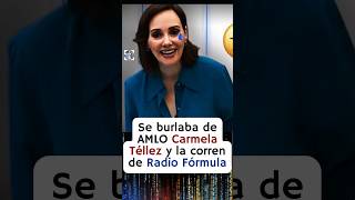 Corren a Carmela Téllez del noticiero Radio Fórmula por clasista y mentirosa 😱🤣 [upl. by Glantz559]