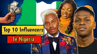 Top 10 Most Followed Nigeria Influencers [upl. by Leemaj]