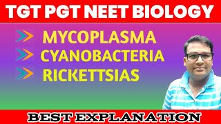 Mycoplasma  Cyanobacteria  Rickettsia  Lower botany one shot [upl. by Llehsim]