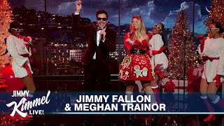 Jimmy Fallon amp Meghan Trainor – Wrap Me Up  Christmas song 2023 [upl. by Ogirdor]