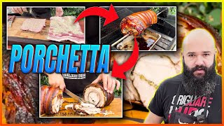 Come Fare la Porchetta allo Spiedo nel BBQ  Grigliare Duro [upl. by Idnaj]