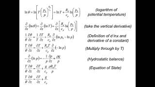 1040 Dynamic Meteorology Lapse Rate and Potential Temperature [upl. by Ythomit]