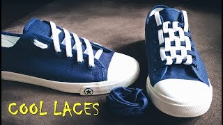 LACE SHOES  5 cool ideas how to tie shoe laces  shoes lace styles  how to lace converse [upl. by Savanna]