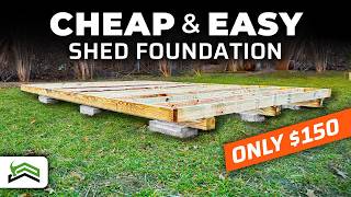 How To Build A Level DIY Shed Foundation [upl. by Meekahs]