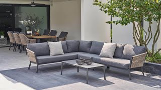 Tuinmeubelen  Lifestyle Rimini hoek loungeset  Tuinmeubelshop [upl. by Dub803]