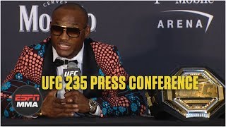 Kamaru Usman UFC 235 Postfight Press Conference  ESPN MMA [upl. by Sirraf]