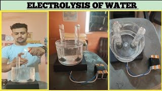 Electrolysis of water Class 10 science activity Chemical reactions and equationsNCERT CLASS 10 [upl. by Arhaz]