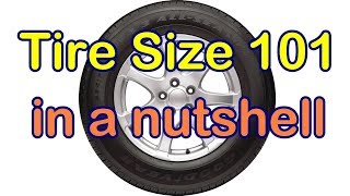 Car Tire Size Numbers  What They Mean in a Nutshell [upl. by Forsta]